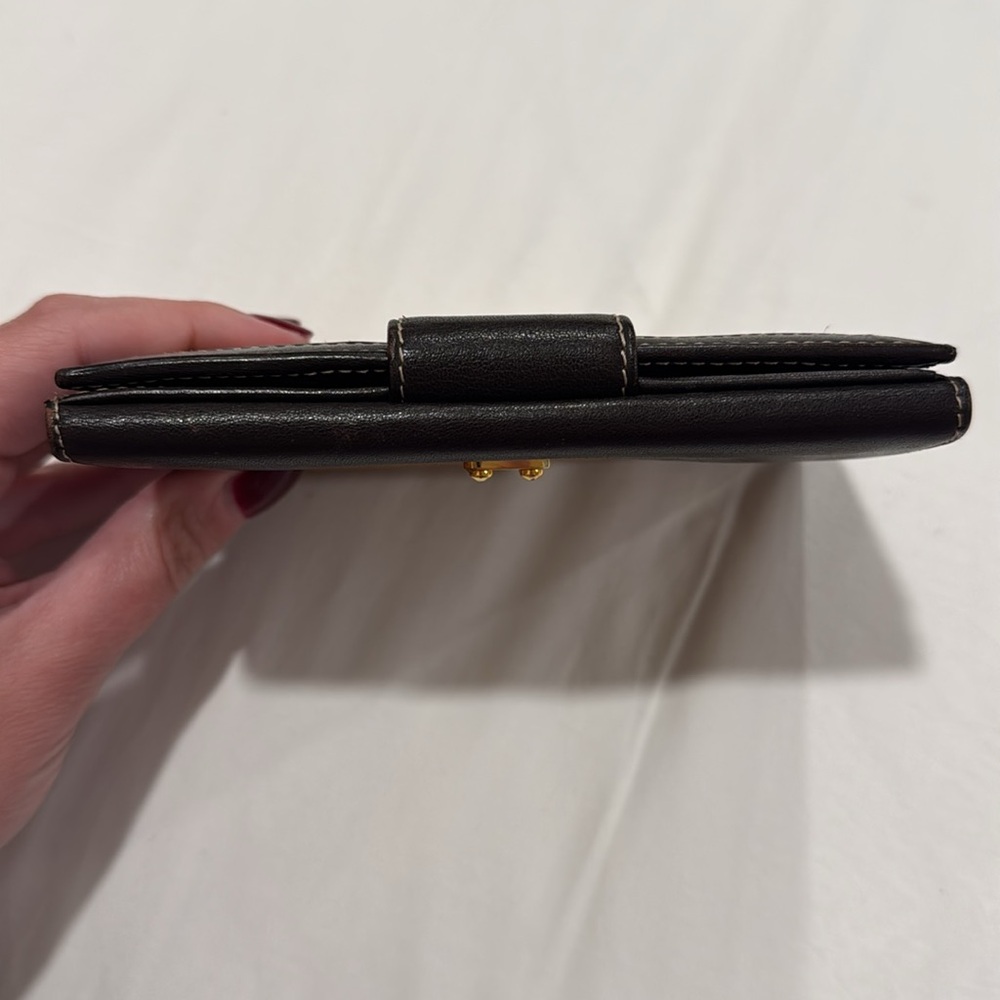 Loewe Bifold Wallet Anagram Suede Leather Brown - Picture 10 of 10